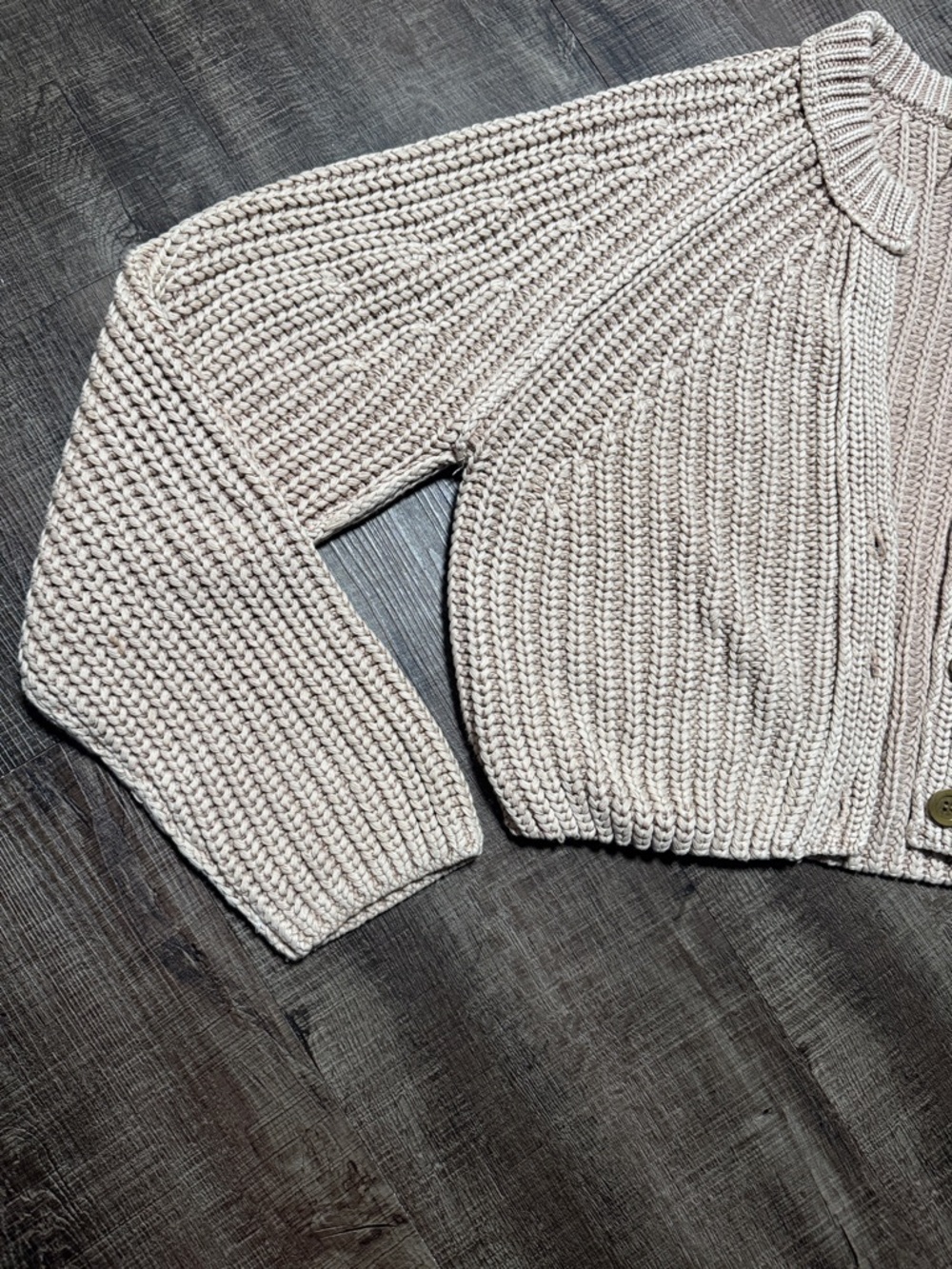 Free People Sweet Nothing Cardi Cropped Chunky Knit Cardigan - Picture 2 of 9